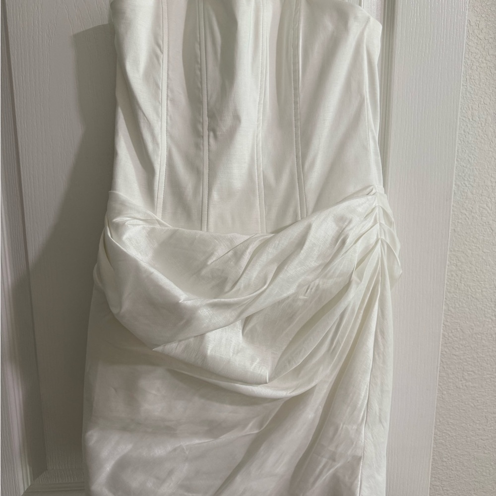 Meshki Sasha Taffeta Strapless Corset Mini Dress - Picture 3 of 4